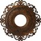 Ekena Millwork Orrington Ceiling Medallion (Fits Canopies up to 6 1/4"), 22"OD x 6 1/4"ID x 1 3/4"P, Rust CM22ORRUS - alternate 1